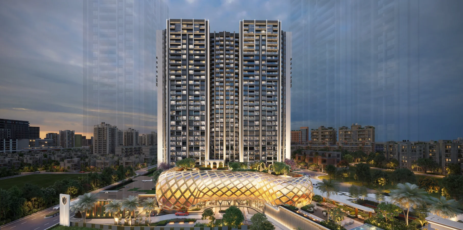 Elevation view of Raymond Address GS Wadala tower